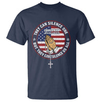 Charlie Kirk Memorial T Shirt Retro American Flag - Wonder Print Shop