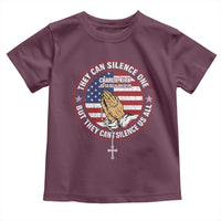 Charlie Kirk Memorial Toddler T Shirt Retro American Flag - Wonder Print Shop