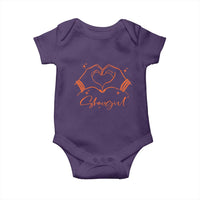 Heart Hands Showgirl Baby Onesie Girl Vintage 70's 80's Trendy Apparel - Wonder Print Shop