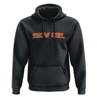 Showgirl Hoodie Retro Vintage Varsity Sports Orange Text - Wonder Print Shop