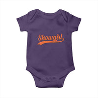 Showgirl Baby Onesie Varsity Script Vintage Sports Jersey Style - Wonder Print Shop