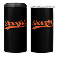 Showgirl 4 in 1 Can Cooler Tumbler Varsity Script Vintage Sports Jersey Style - Wonder Print Shop