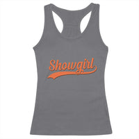 Showgirl Racerback Tank Top Varsity Script Vintage Sports Jersey Style - Wonder Print Shop