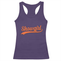 Showgirl Racerback Tank Top Varsity Script Vintage Sports Jersey Style - Wonder Print Shop