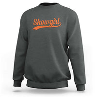 Showgirl Sweatshirt Varsity Script Vintage Sports Jersey Style - Wonder Print Shop