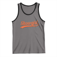 Showgirl Tank Top Varsity Script Vintage Sports Jersey Style - Wonder Print Shop