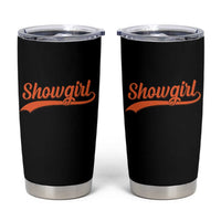 Showgirl Tumbler Cup Varsity Script Vintage Sports Jersey Style - Wonder Print Shop