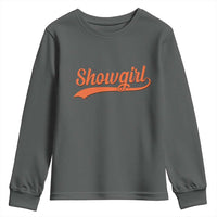 Showgirl Youth Sweatshirt Varsity Script Vintage Sports Jersey Style - Wonder Print Shop
