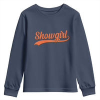 Showgirl Youth Sweatshirt Varsity Script Vintage Sports Jersey Style - Wonder Print Shop