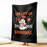 Funny Halloween Costume Showgirl Throw Blanket The Life of A Showghoul Cute Ghost - Wonder Print Shop