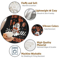 Funny Halloween Costume Showgirl Throw Blanket The Life of A Showghoul Cute Ghost - Wonder Print Shop