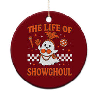 Funny Halloween Costume Showgirl Ceramic Ornament The Life of A Showghoul Cute Ghost - Wonder Print Shop