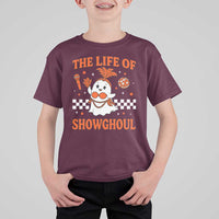 Funny Halloween Costume Showgirl T Shirt For Kid The Life of A Showghoul Cute Ghost - Wonder Print Shop