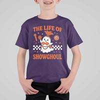 Funny Halloween Costume Showgirl T Shirt For Kid The Life of A Showghoul Cute Ghost - Wonder Print Shop