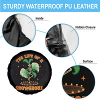 Funny Halloween Costume Showgirl Spare Tire Cover The Life of A Showghoul Slay Skeleton Girl - Wonder Print Shop