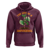 Funny Halloween Costume Showgirl Hoodie The Life of A Showghoul Slay Skeleton Girl - Wonder Print Shop