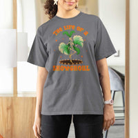 Funny Halloween Costume Showgirl T Shirt For Women The Life of A Showghoul Slay Skeleton Girl - Wonder Print Shop