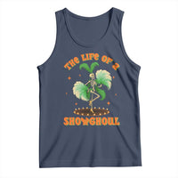 Funny Halloween Costume Showgirl Tank Top The Life of A Showghoul Slay Skeleton Girl - Wonder Print Shop