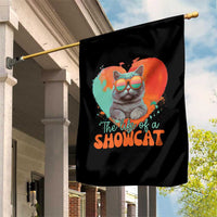 The Life Of A Showcat Garden Flag Funny Cat Showgirl Era Heart Shape - Wonder Print Shop