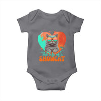 The Life Of A Showcat Baby Onesie Funny Cat Showgirl Era Heart Shape - Wonder Print Shop