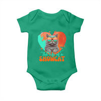 The Life Of A Showcat Baby Onesie Funny Cat Showgirl Era Heart Shape - Wonder Print Shop