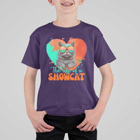 The Life Of A Showcat T Shirt For Kid Funny Cat Showgirl Era Heart Shape - Wonder Print Shop