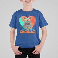 The Life Of A Showcat T Shirt For Kid Funny Cat Showgirl Era Heart Shape - Wonder Print Shop
