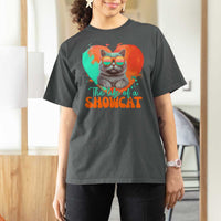 The Life Of A Showcat T Shirt For Women Funny Cat Showgirl Era Heart Shape TS10