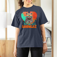 The Life Of A Showcat T Shirt For Women Funny Cat Showgirl Era Heart Shape TS10