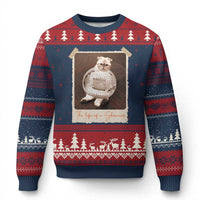 The Life Of A Showcat Ugly Christmas Sweater Funny Vintage Photo Cat Era - Wonder Print Shop