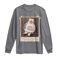 The Life Of A Showcat Long Sleeve Shirt Funny Vintage Photo Cat Era - Wonder Print Shop