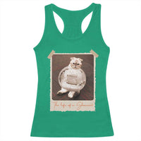 The Life Of A Showcat Racerback Tank Top Funny Vintage Photo Cat Era - Wonder Print Shop