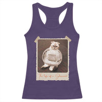 The Life Of A Showcat Racerback Tank Top Funny Vintage Photo Cat Era - Wonder Print Shop