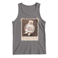 The Life Of A Showcat Tank Top Funny Vintage Photo Cat Era - Wonder Print Shop