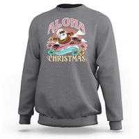 Hawaii Christmas Sweatshirt Retro African American Surfing Santa With Tattoos Aloha Christmas - Wonder Print Shop