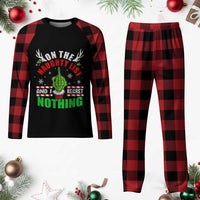 Funny Plaid Pajama Set On The List Of Naughty And I Regret Nothing Xmas Gift - Wonder Print Shop