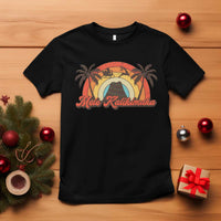 Hawaii Christmas T Shirt Mele Kalikimaka Retro Hawaiian Island Palm Tree Xmas Lights - Wonder Print Shop