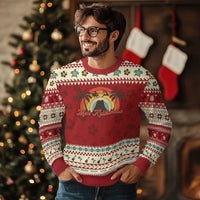 Hawaii Ugly Christmas Sweater Mele Kalikimaka Retro Hawaiian Island Palm Tree Xmas Lights - Wonder Print Shop