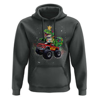 Christmas Dinosaur Monster Truck Hoodie