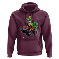 Christmas Dinosaur Monster Truck Hoodie