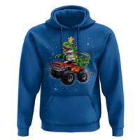 Christmas Dinosaur Monster Truck Hoodie