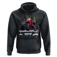 Christmas Santa Monster Truck Hoodie American Offroad Xmas Boys Kids Toddler Youth