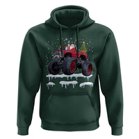 Christmas Santa Monster Truck Hoodie American Offroad Xmas Boys Kids Toddler Youth
