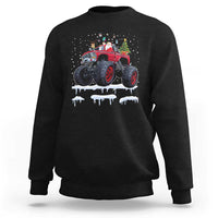 Christmas Santa Monster Truck Sweatshirt American Offroad Xmas Boys Kids Toddler Youth - Wonder Print Shop