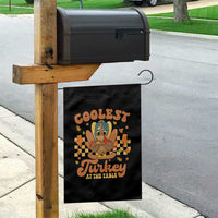 Thanksgiving Kids Garden Flag Coolest Turkey At The Table Boys Toddler Youth - Wonder Print Shop