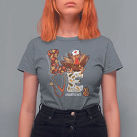 Thanksgiving Nurse Life T Shirt For Women Love Turkey Fall - Wonder Print Shop