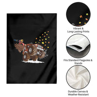 Thanksgiving Turkey Garden Flag Riding Monster Truck Boys Kids - Wonder Print Shop