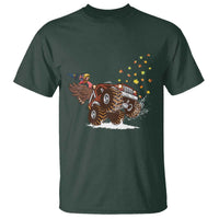Thanksgiving Turkey T Shirt Riding Monster Truck Boys Kids - Wonder Print Shop