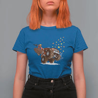 Thanksgiving Turkey T Shirt For Women Riding Monster Truck Boys Kids - Wonder Print Shop