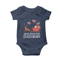 Christmas Moo Deng Baby Onesie Moo-deng For Everybody Funny Xmas Santa